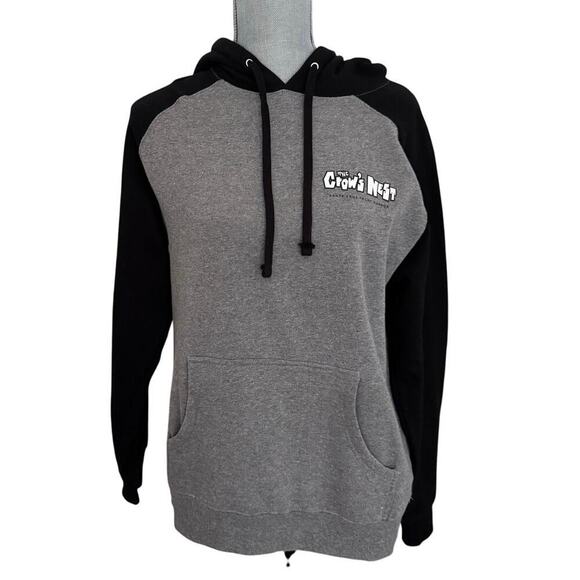 unknown Tops - The Crow's Nest Santa Cruz Yacht Harbor Black Gray Hoodie Sweatshirt Unisex SZ S
